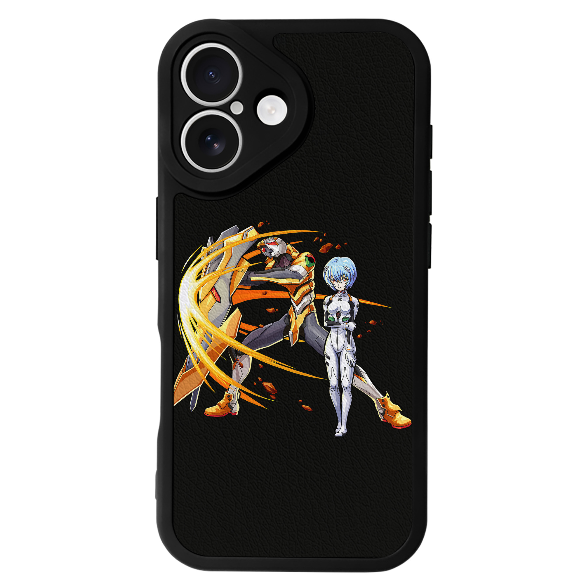 （画像用） EVA 新世紀エヴァンゲリオン 【iPhone 16シリーズ対応】シリコンスマホケース（レザー調） 材質：シリコン